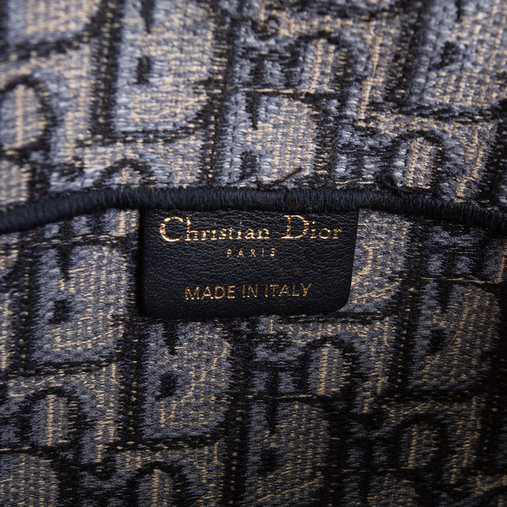 CHRISTIAN DIOR Oblique Slim Saddle Belt Bag - Navy