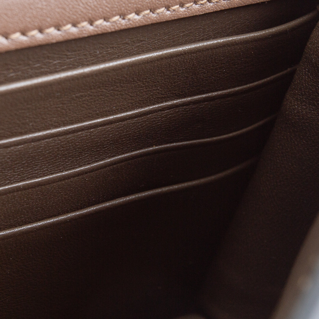 FENDI FF Diamonds Wallet Embossed Leather