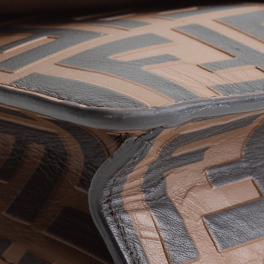 FENDI FF Diamonds Wallet Embossed Leather