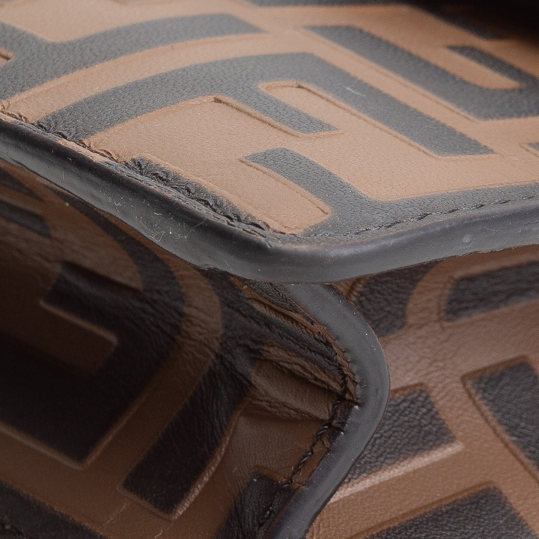 FENDI FF Diamonds Wallet Embossed Leather