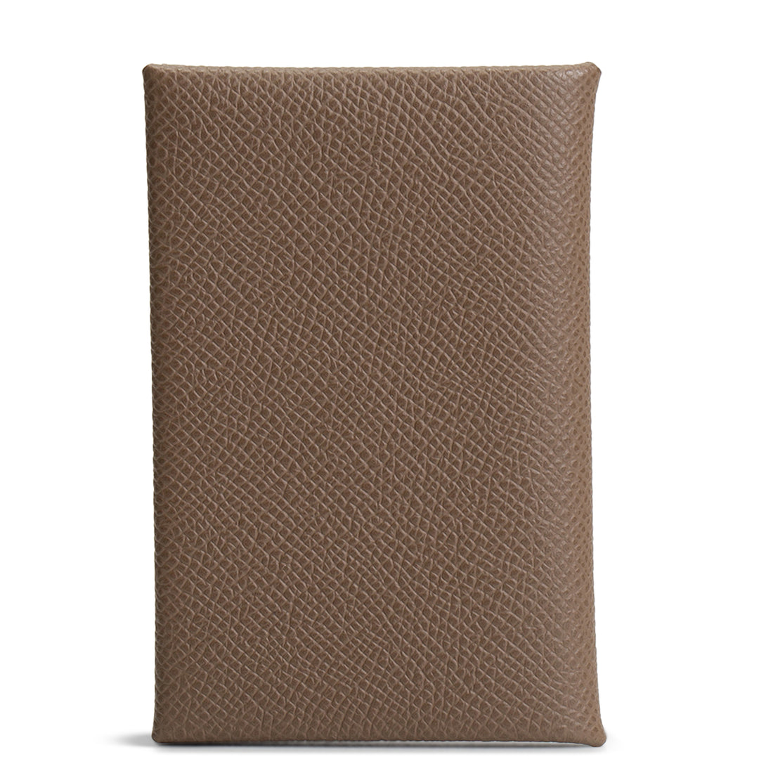 HERMES Calvi Card Holder - Beige Marfa
