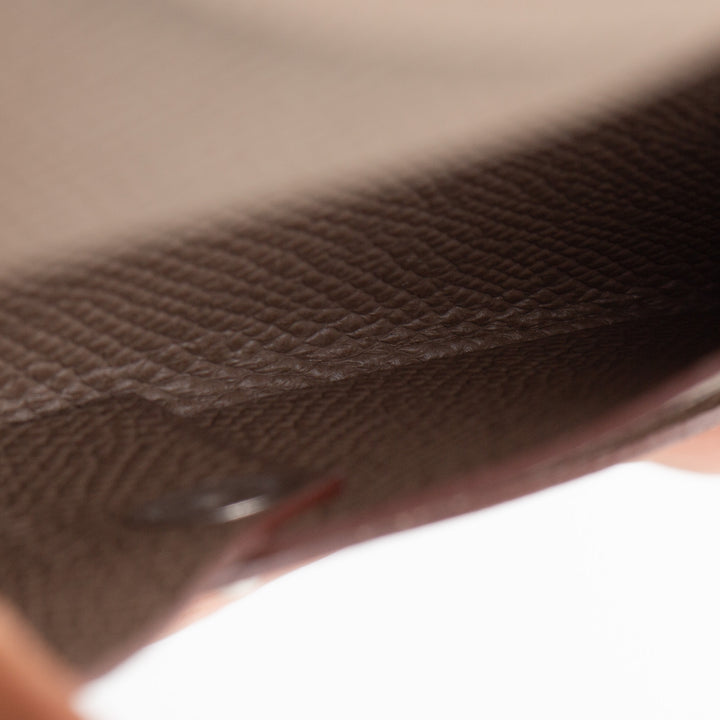 HERMES Calvi Card Holder - Beige Marfa