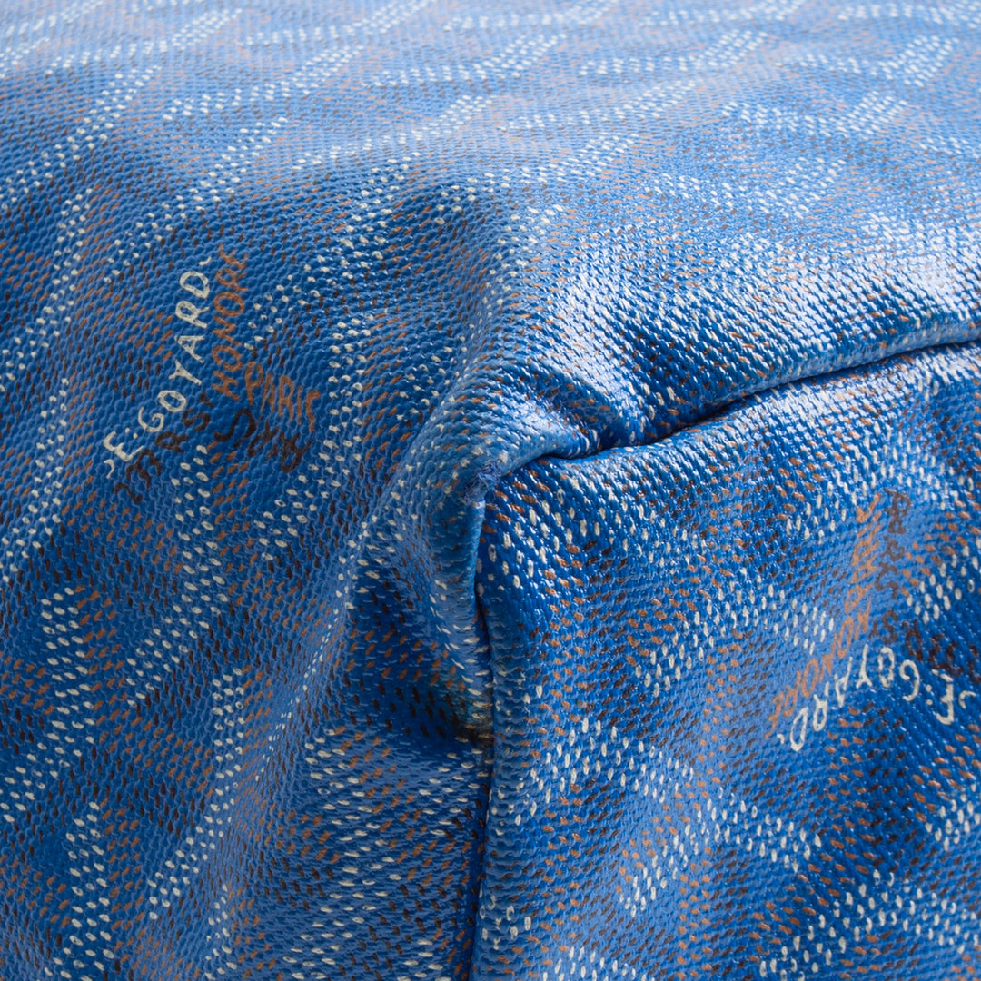 GOYARD Goyardine St Louis Tote w/ Pouch PM - Blue
