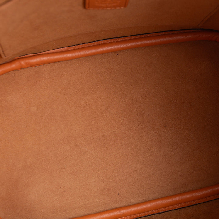 MCM Visetos Bucket Bag w/Pouch - Cognac