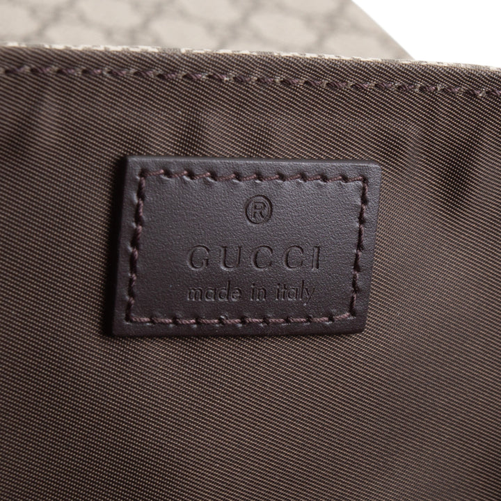 GUCCI GG Supreme Diaper Bag - Beige & Ebony