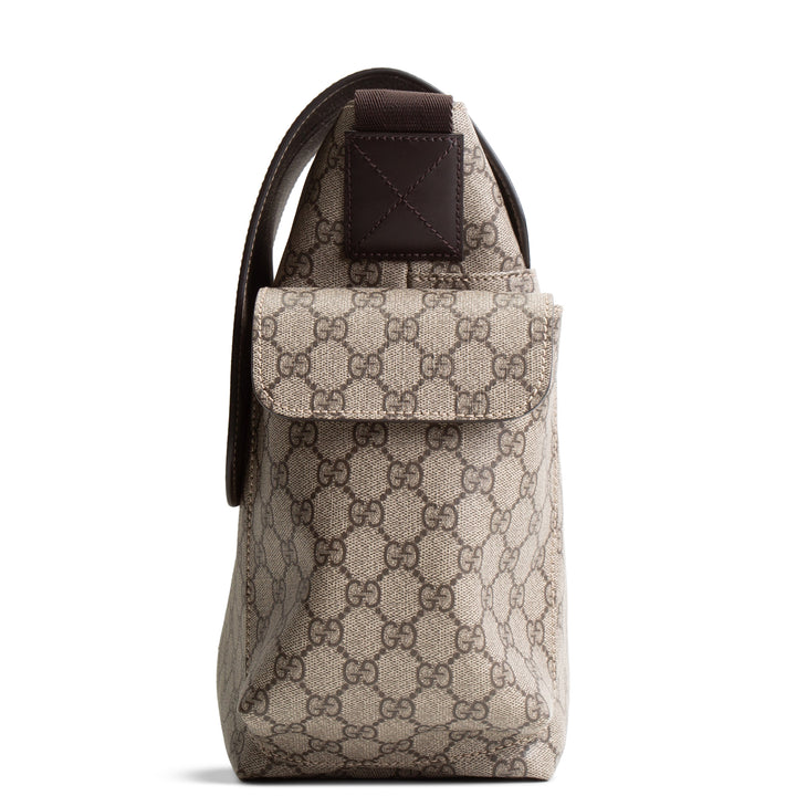 GUCCI GG Supreme Diaper Bag - Beige & Ebony
