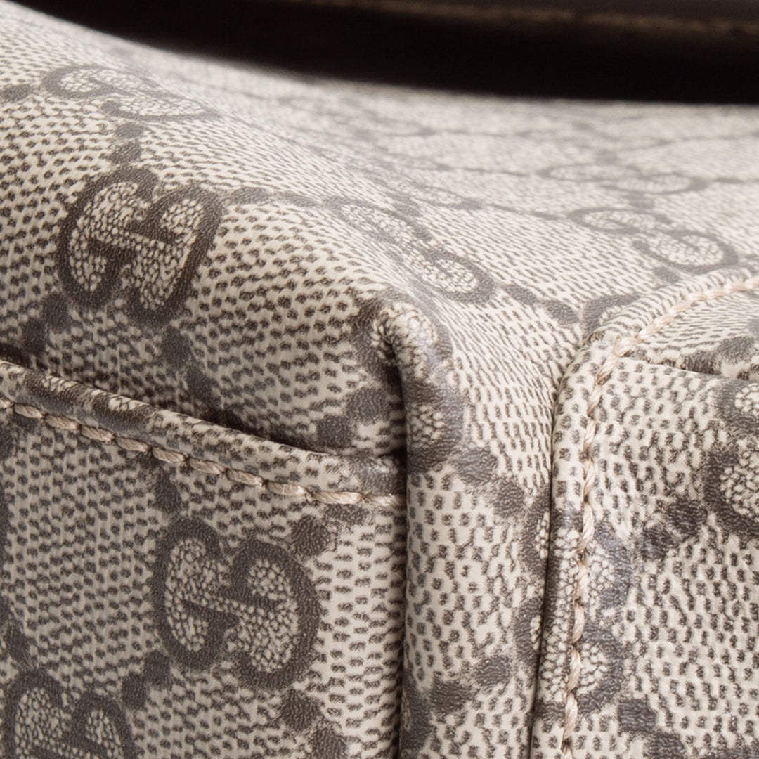 GUCCI GG Supreme Diaper Bag - Beige & Ebony