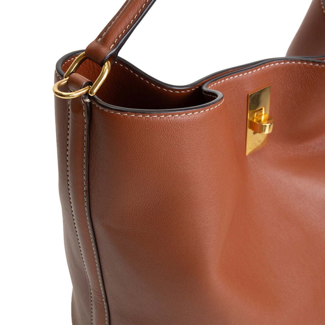 CELINE Leather 16 Bucket Bag OUTLET FINAL SALE