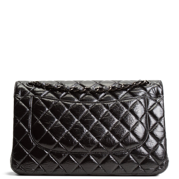 CHANEL Classic Crinkle Double Jumbo Flap - Black