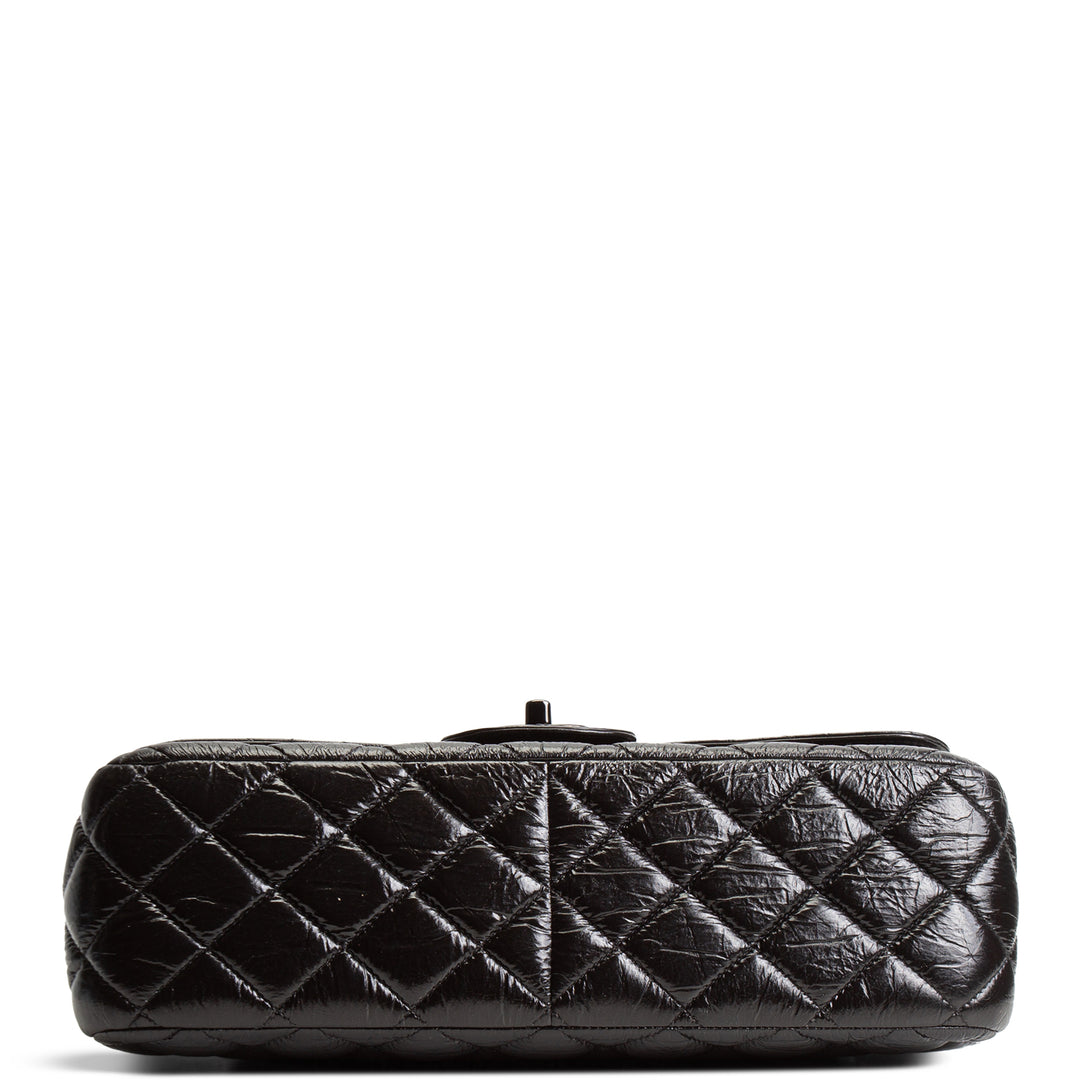 CHANEL Classic Crinkle Double Jumbo Flap - Black
