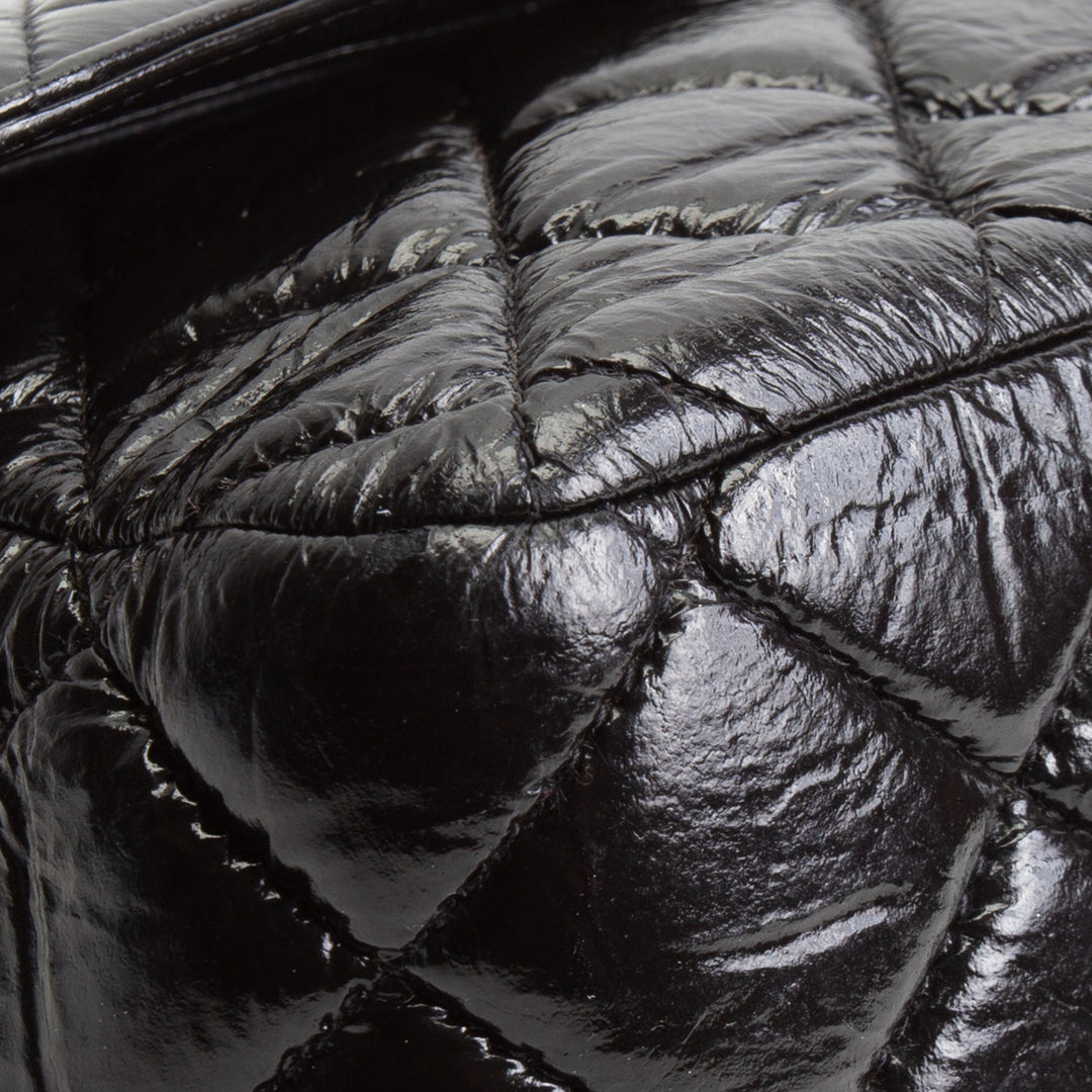 CHANEL Classic Crinkle Double Jumbo Flap - Black