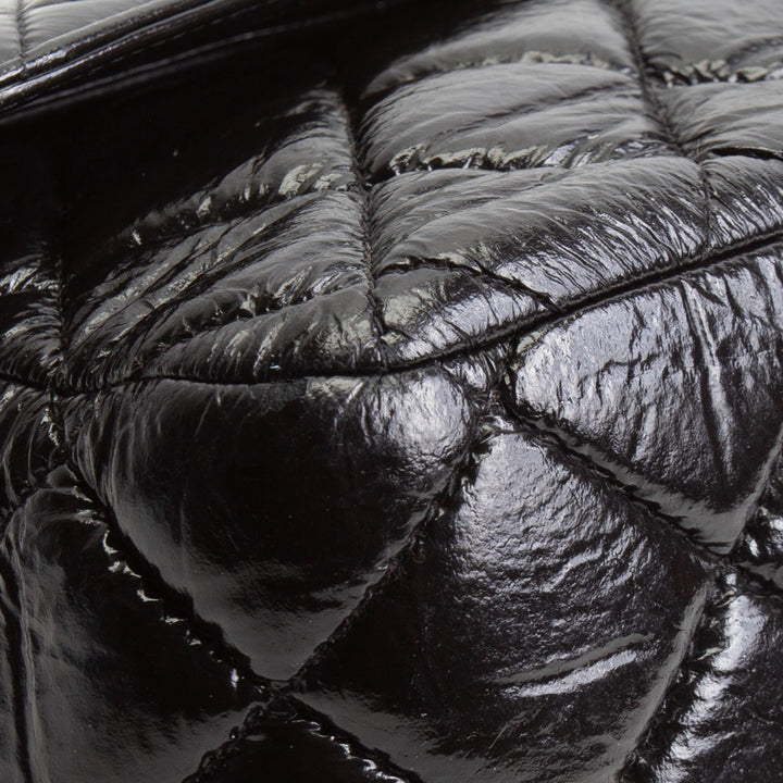 CHANEL Classic Crinkle Double Jumbo Flap - Black