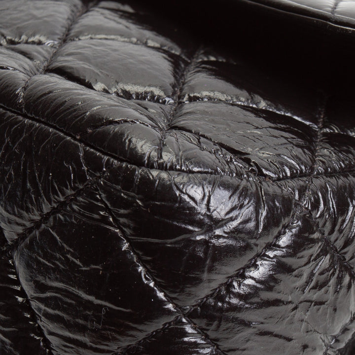 CHANEL Classic Crinkle Double Jumbo Flap - Black