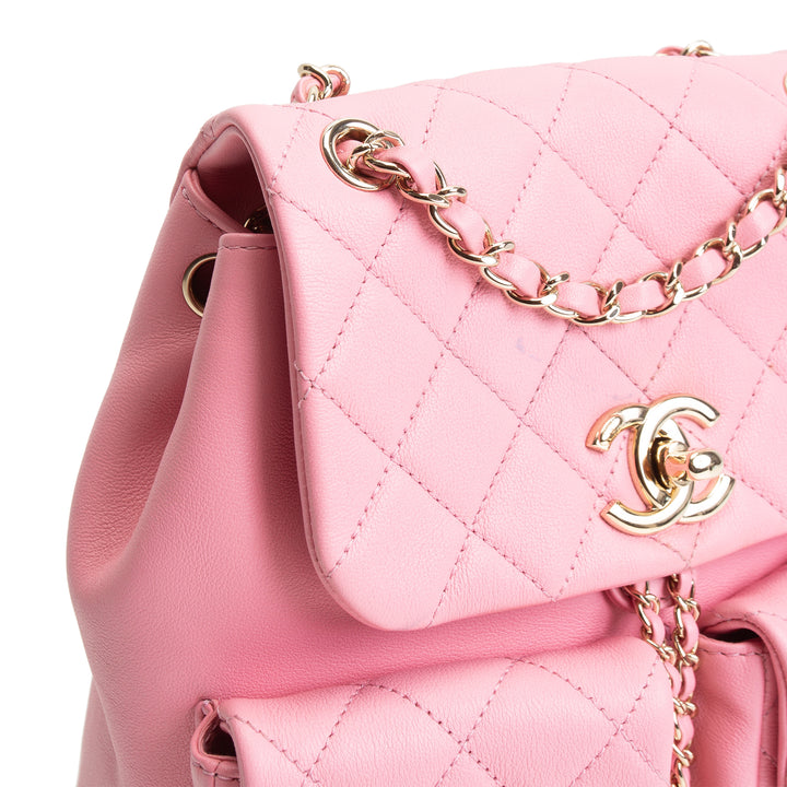 CHANEL 2023 Small Quilted Backpack - Pink