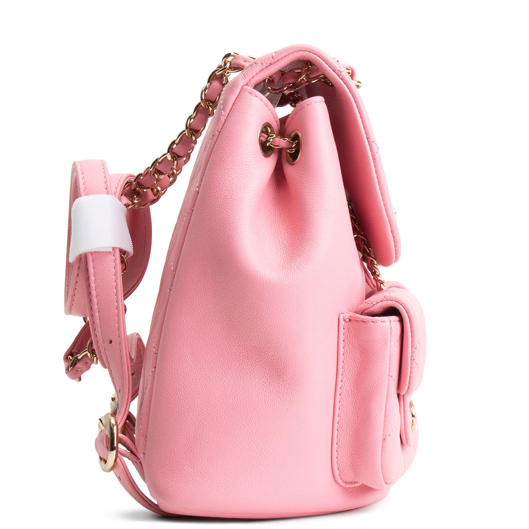 CHANEL 2023 Small Quilted Backpack - Pink