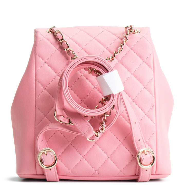 CHANEL 2023 Small Quilted Backpack - Pink