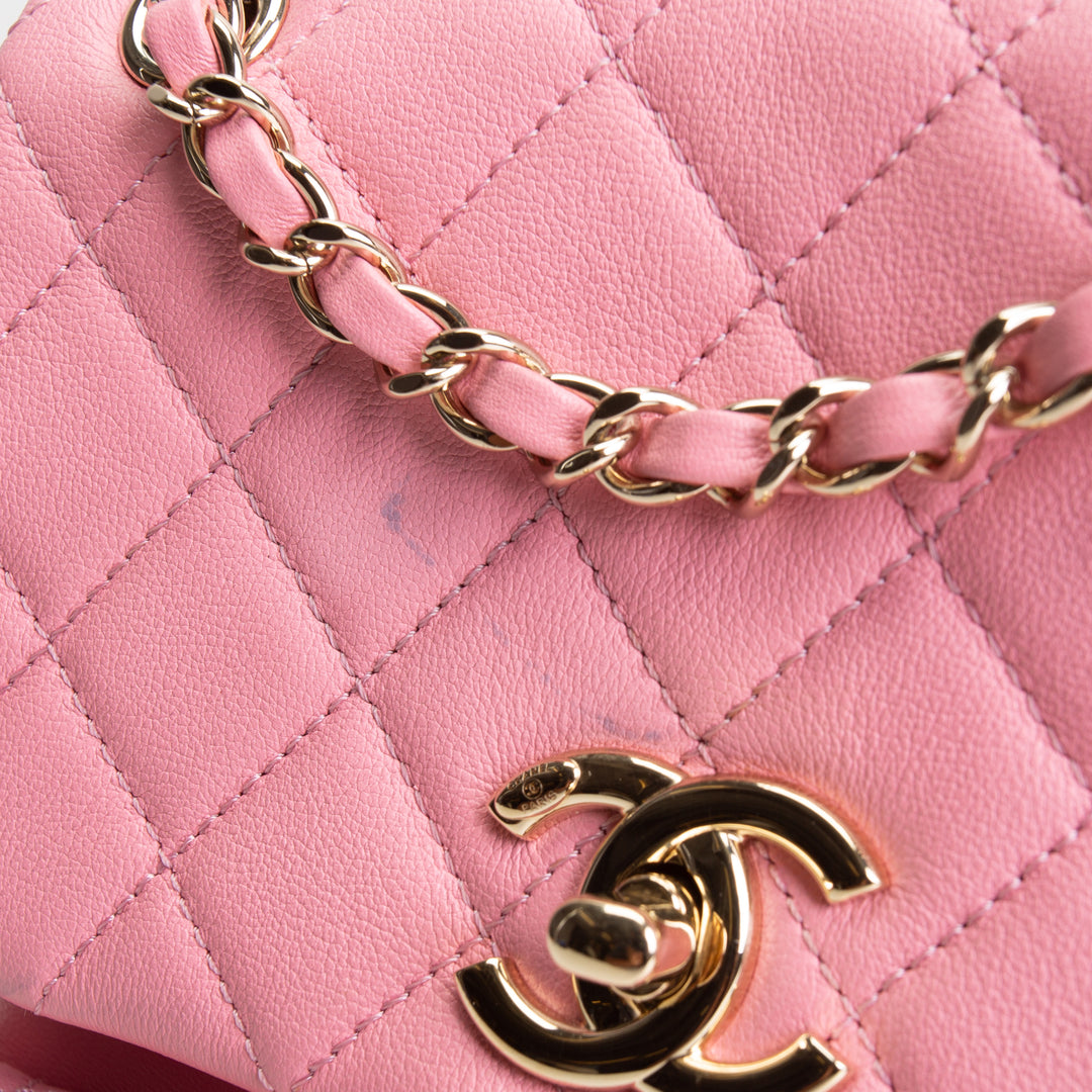 CHANEL 2023 Small Quilted Backpack - Pink