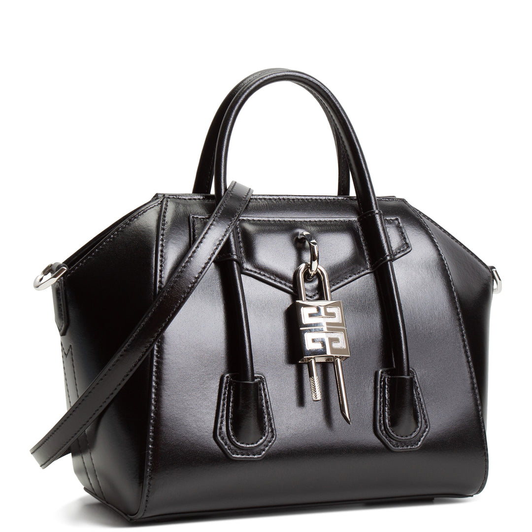 GIVENCHY Antigona Lock Mini Top Handle Bag - Black