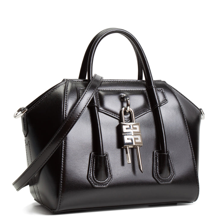 GIVENCHY Antigona Lock Mini Top Handle Bag - Black