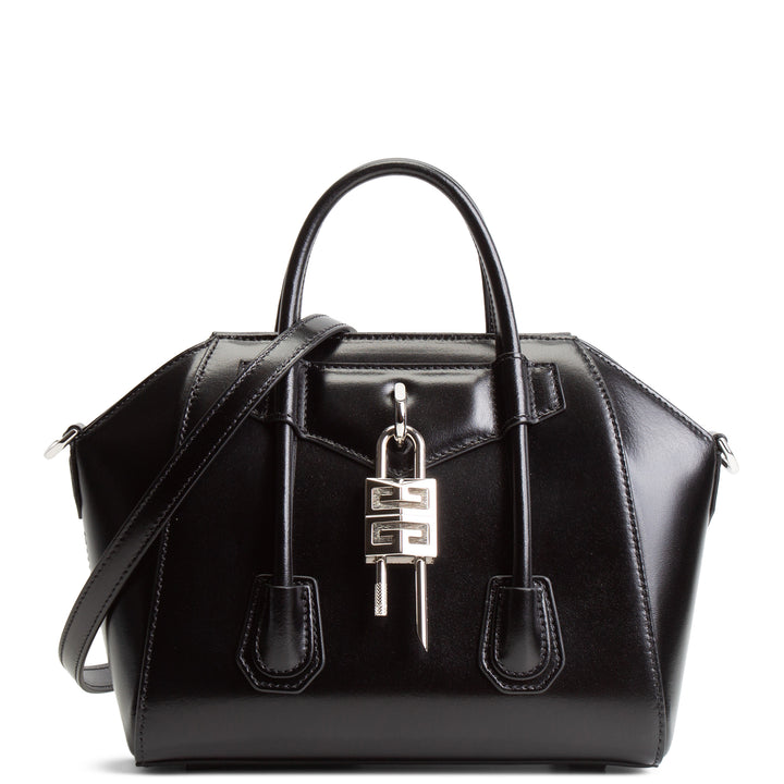 GIVENCHY Antigona Lock Mini Top Handle Bag - Black