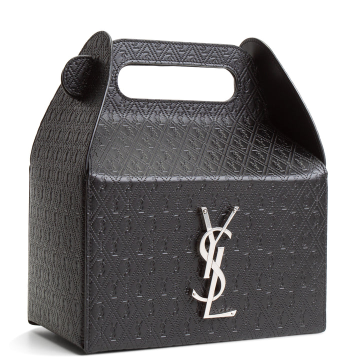 SAINT LAURENT Top Handle Take Away Box- Black