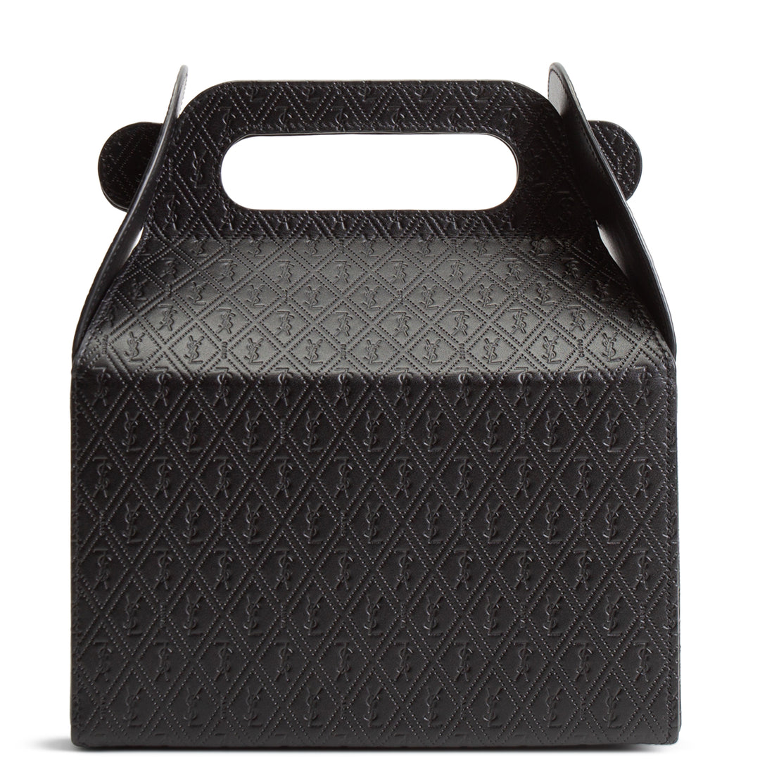 SAINT LAURENT Top Handle Take Away Box- Black