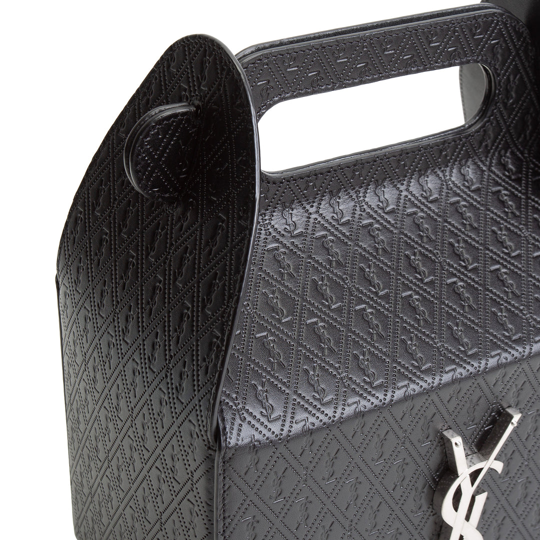 SAINT LAURENT Top Handle Take Away Box- Black