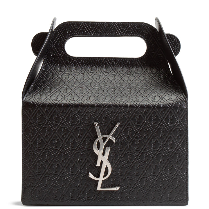 SAINT LAURENT Top Handle Take Away Box- Black