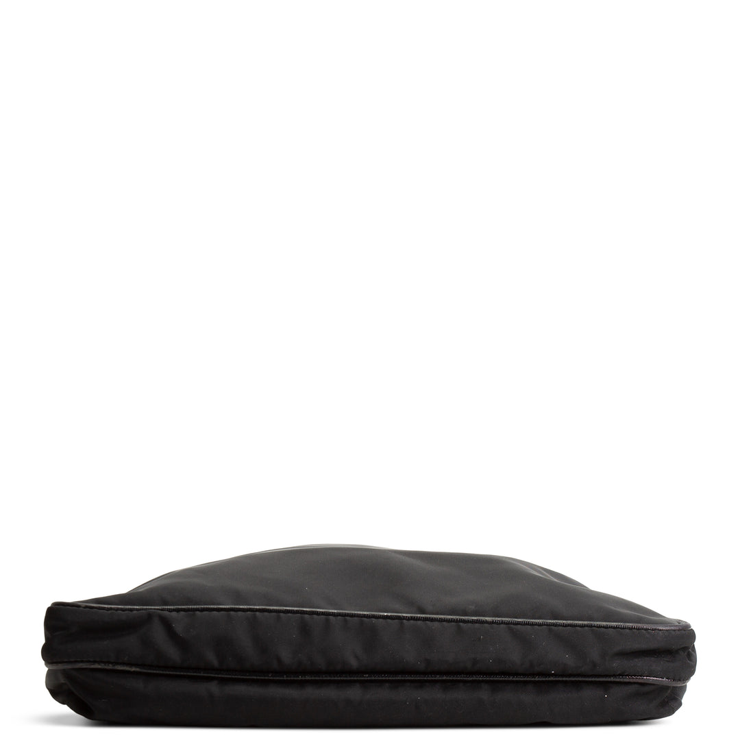 PRADA Tessuto Nylon Messenger Bag - Black OULET FINAL SALE