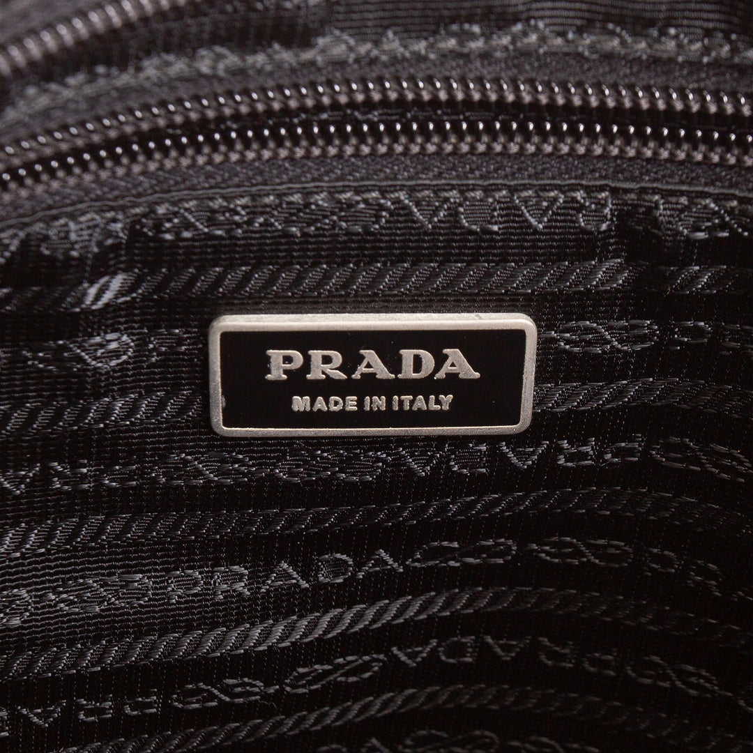 PRADA Tessuto Nylon Messenger Bag - Black OULET FINAL SALE