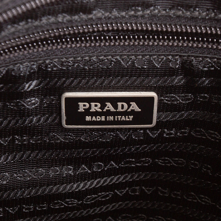 PRADA Tessuto Nylon Messenger Bag - Black OULET FINAL SALE