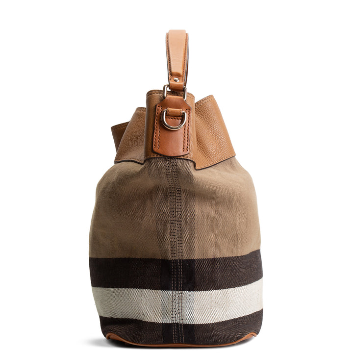 BURBERRY Ashby House Check Bucket w/ Pouch OUTLET FINAL SALE