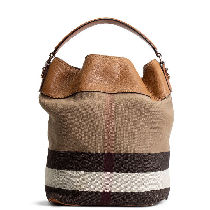BURBERRY Ashby House Check Bucket w/ Pouch OUTLET FINAL SALE