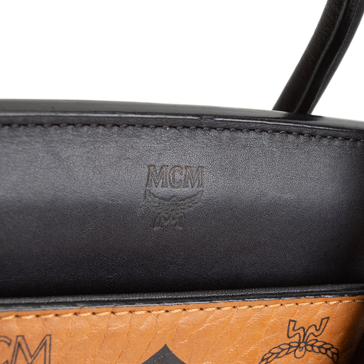 MCM Kathy Visetos Tote Small- Cognac