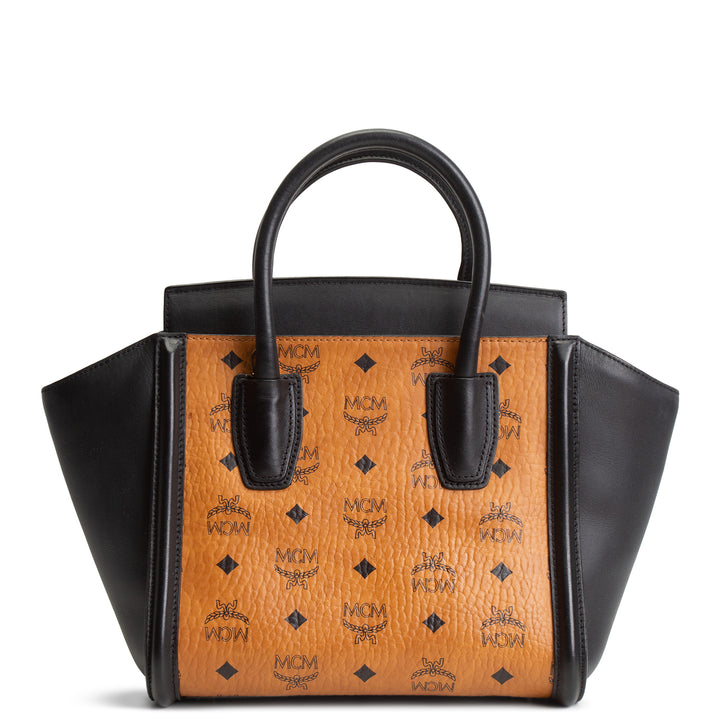 MCM Kathy Visetos Tote Small- Cognac