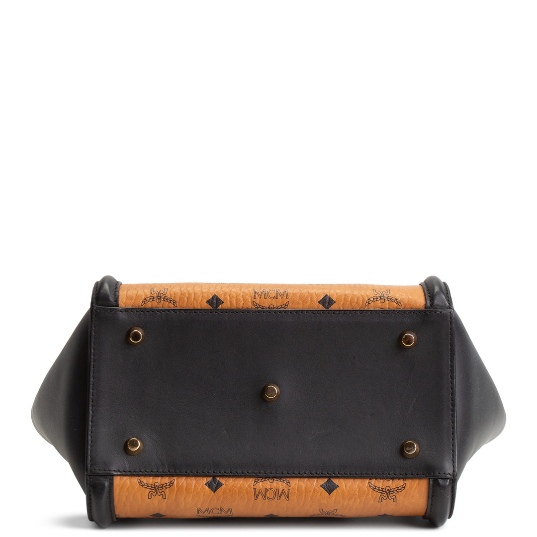 MCM Kathy Visetos Tote Small- Cognac