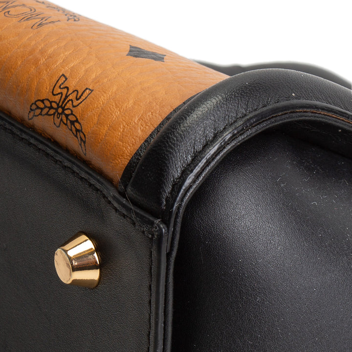 MCM Kathy Visetos Tote Small- Cognac