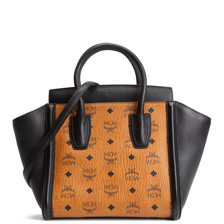 MCM Kathy Visetos Tote Small- Cognac