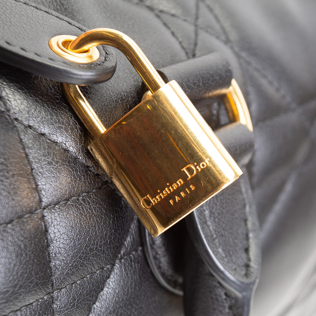 DIOR Cannage Groove Bowling Bag