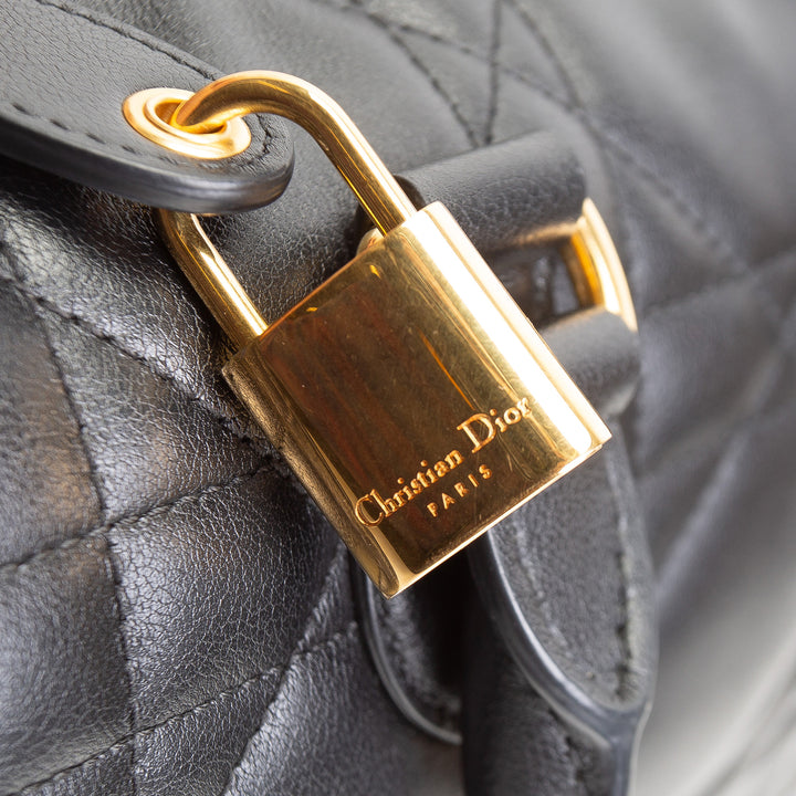 DIOR Cannage Groove Bowling Bag