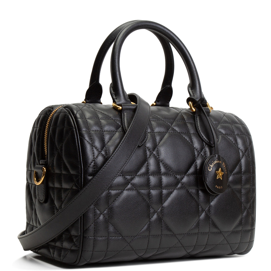 DIOR Cannage Groove Bowling Bag