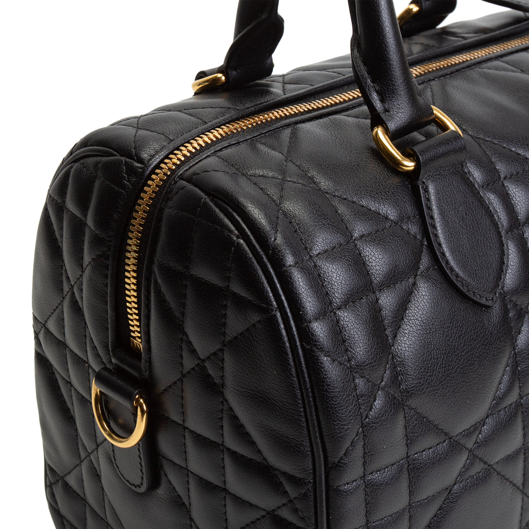 DIOR Cannage Groove Bowling Bag