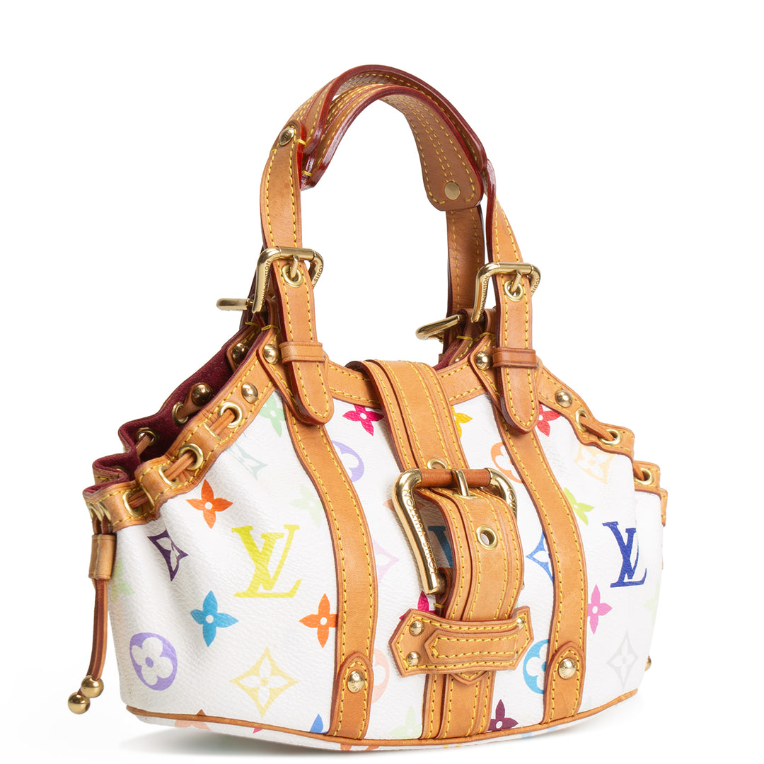 LOUIS VUITTON Monogram Multicolore Theda PM - White