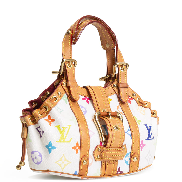 LOUIS VUITTON Monogram Multicolore Theda PM - White
