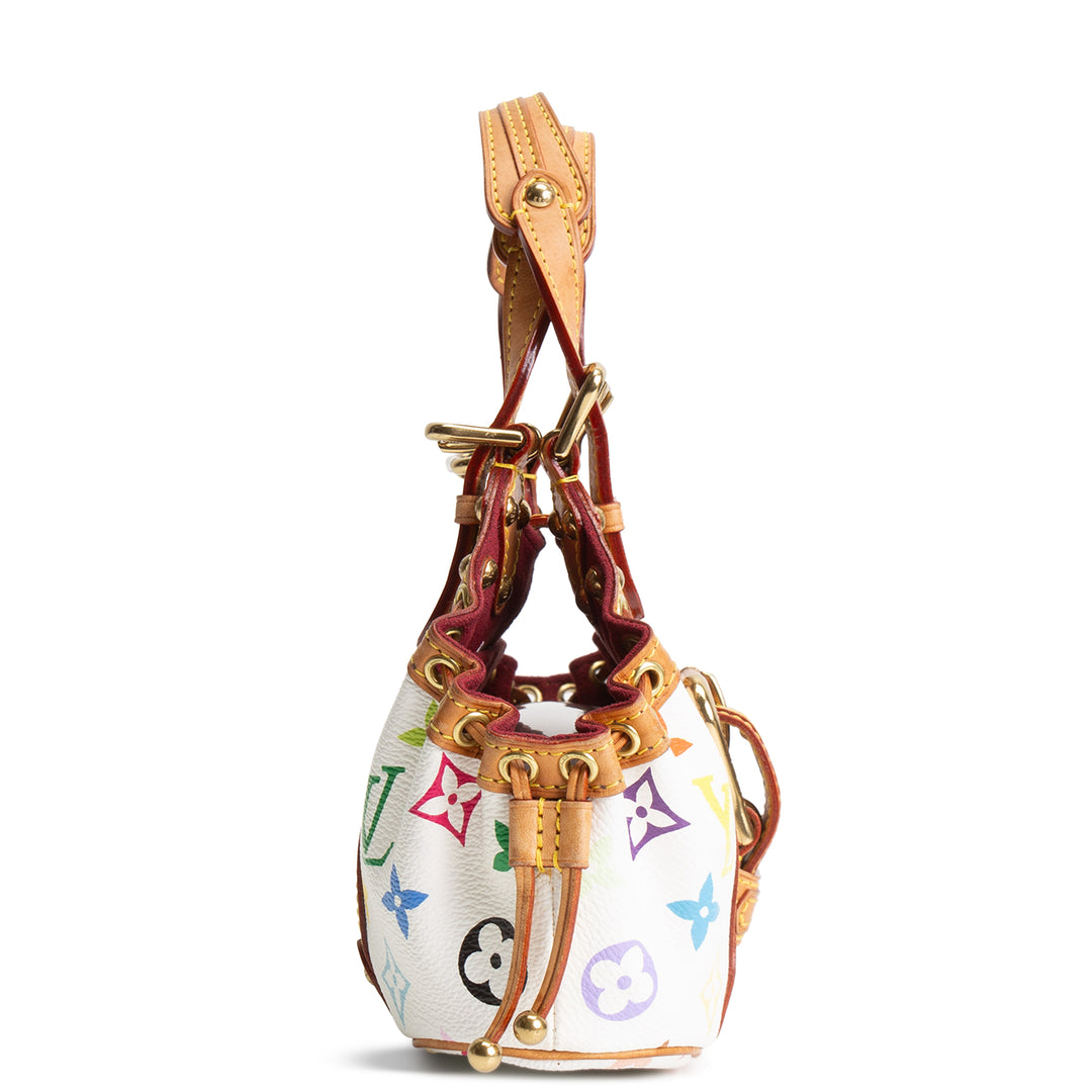 LOUIS VUITTON Monogram Multicolore Theda PM - White