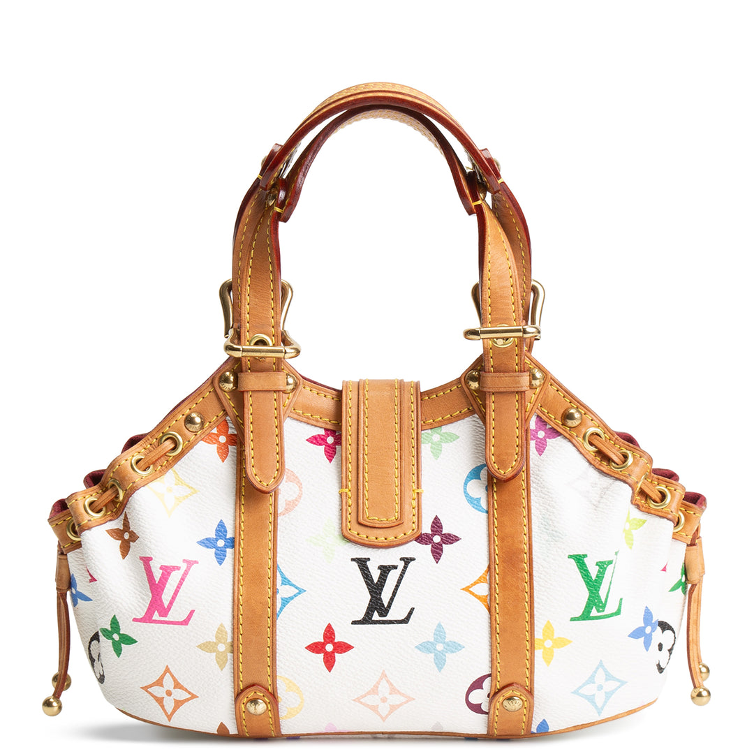 LOUIS VUITTON Monogram Multicolore Theda PM - White