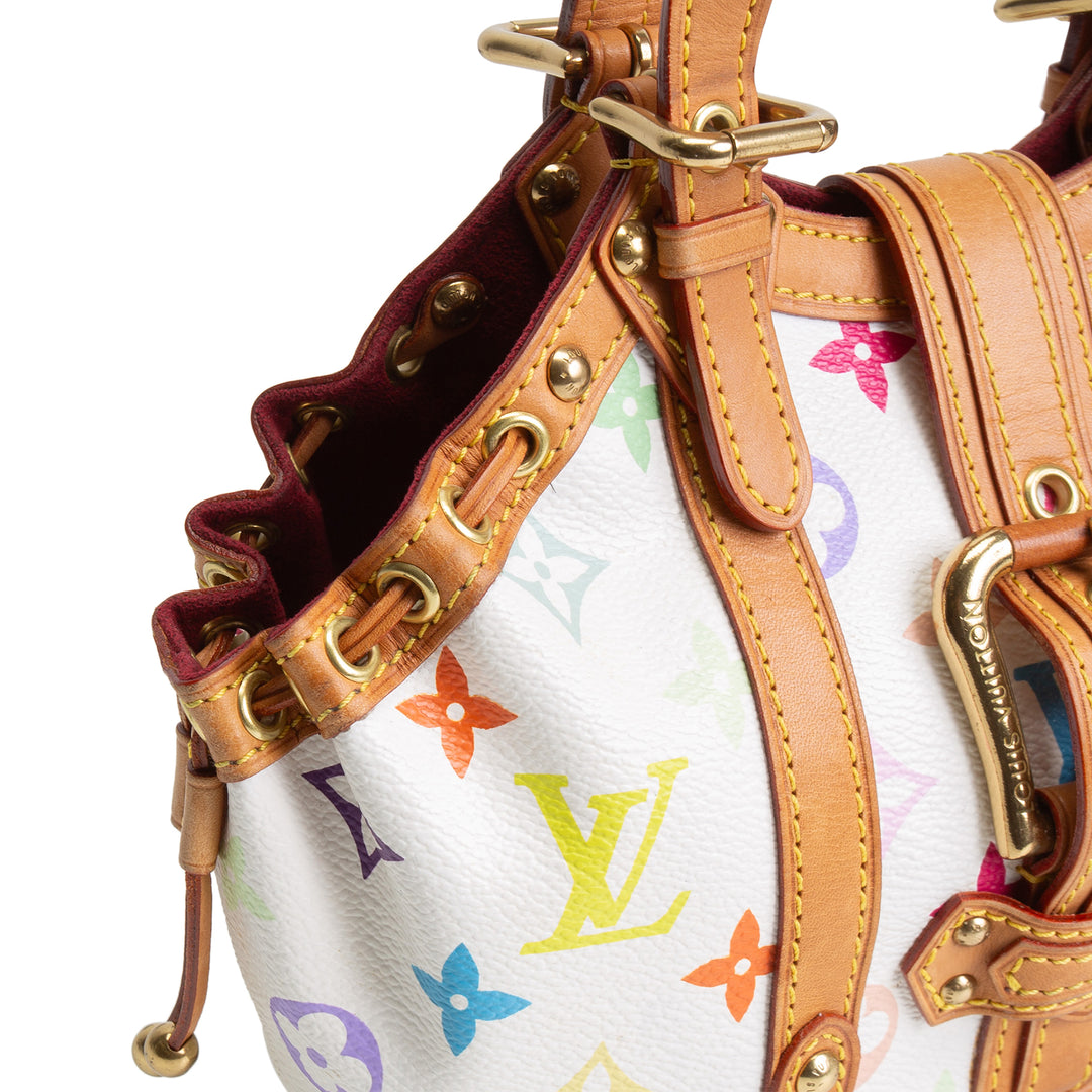 LOUIS VUITTON Monogram Multicolore Theda PM - White