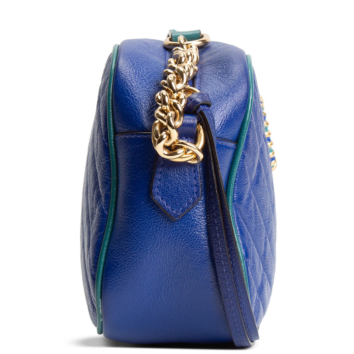 GUCCI GG Marmont Torchon Camera Bag - Blue