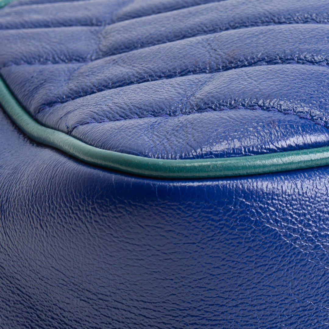 GUCCI GG Marmont Torchon Camera Bag - Blue