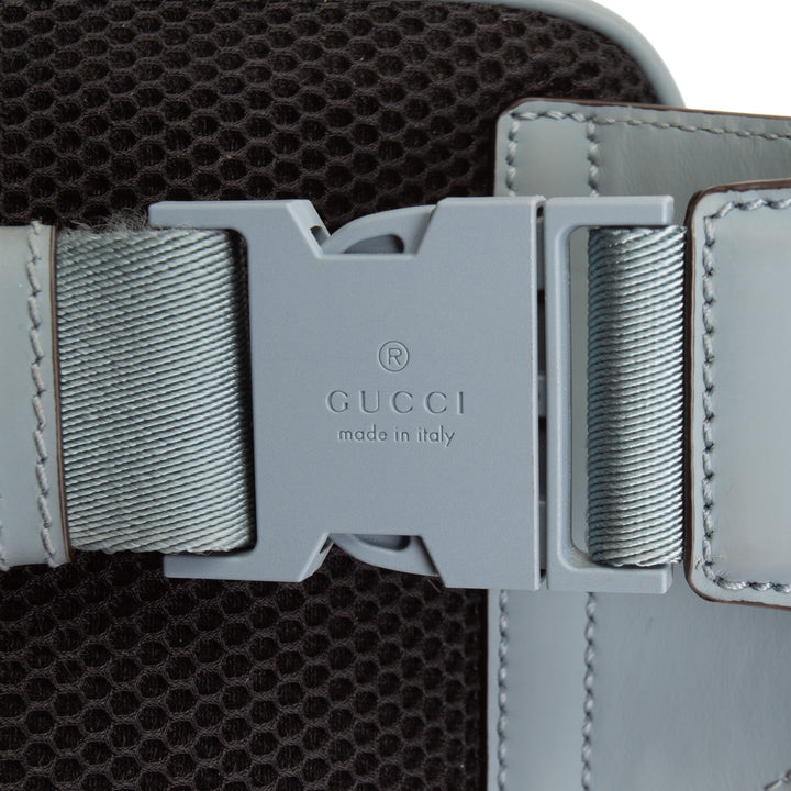 GUCCI Rubber Effect GG Belt Bag - Blue